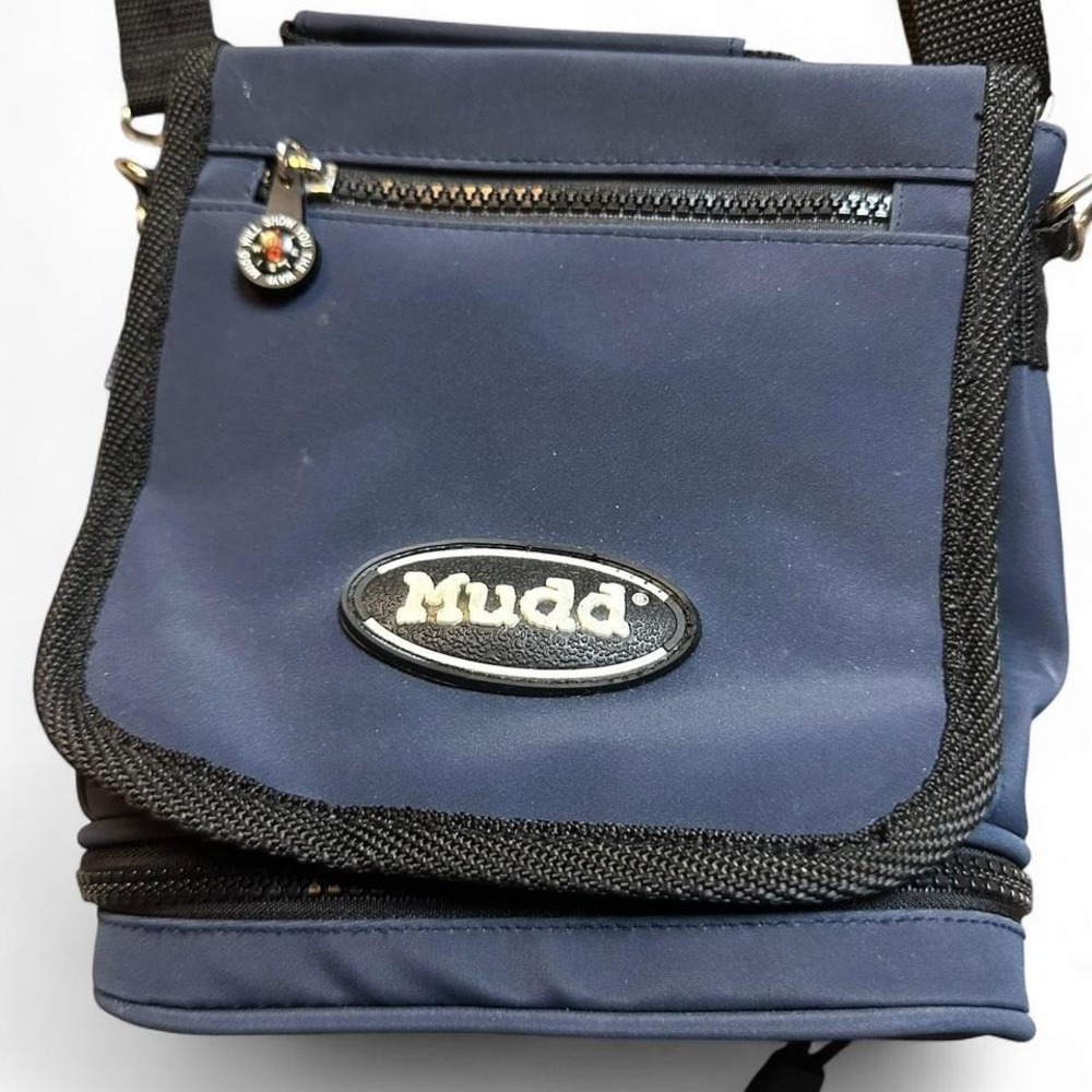 Vintage Y2K Mudd navy small crossbody bag‎ with multiple pockets